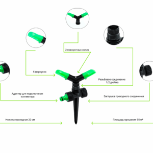 Дождеватель Presto-PS ороситель круговой Ирис (2914)