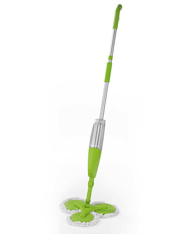 Тройная швабра с распылителем Supretto Зеленая (5252)