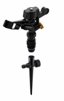 Дощувач Presto-PS зрошувач імпульсний для городу на 2 форсунки на ніжці (RS 5022-7)