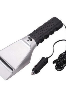 Скребок для автомобильного стекла Supretto Tech с подогревом Черно-серый (B051)