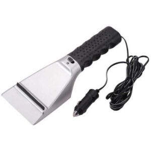 Скребок для автомобильного стекла Supretto Tech с подогревом Черно-серый (B051)