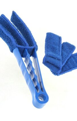 Щетка тройная для чистки жалюзи Kronos Top с насадками Синий (tps_107-1021388)