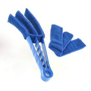 Щетка тройная для чистки жалюзи Kronos Top с насадками Синий (tps_107-1021388)