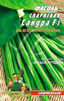 Квасоля спаржева Сандра пакет 10 грамів