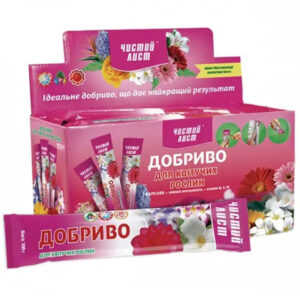 Кристалічне добриво для квітучих рослин 100 г Чистий лист