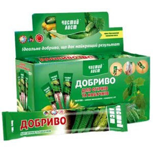 Кристалічне добриво для Огірків та Кабачків 100 г Чистий лист