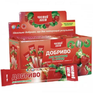Кристалічне добриво для полуниці та суниці 100 г Чистий лист