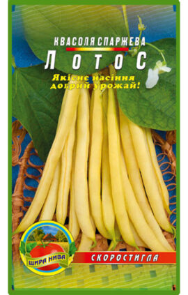 Квасоля спаржева Лотос пакет 10 грамів