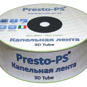 Крапельна стрічка Presto-PS емітерна 3D Tube крапельниці через 15 см витрата 1