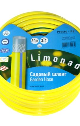 Шланг поливочный Presto-PS садовый Limonad диаметр 3/4 дюйма